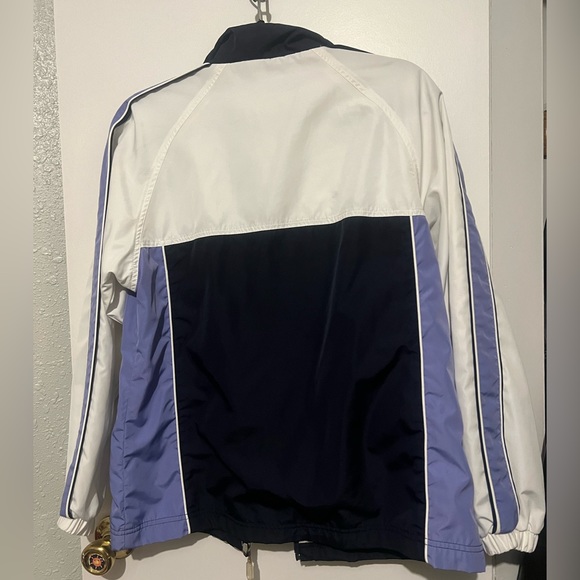 Navy/White/Powder Blue Windbreaker Jacket | Vintage | Classic Elements | S - Picture 2 of 7